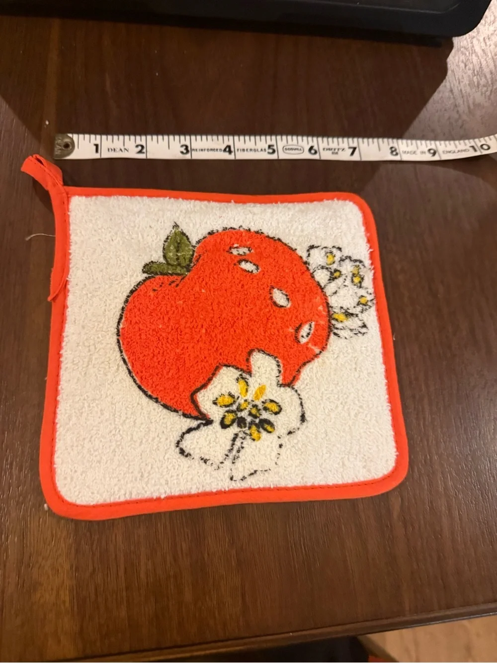 Vintage Morgan-Jones Potholder tomato